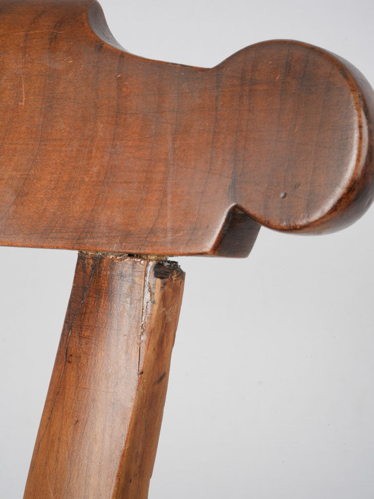 Time-worn straw antique dining chairs