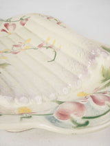 Vintage French majolica serving dish
