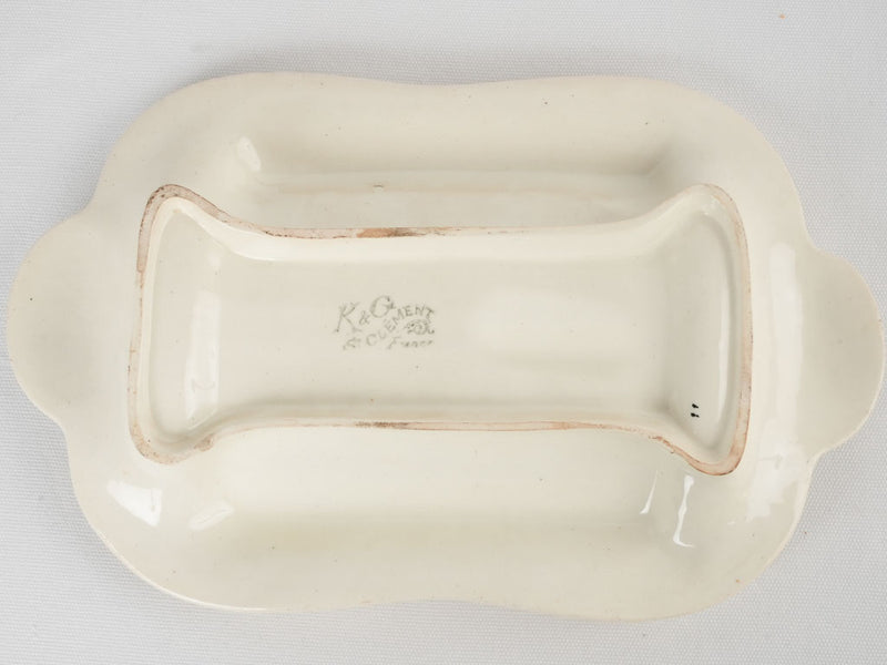 Late 19th century asparagus cradle - Saint Clement K & G 14½"