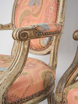 Time-worn Louis XVI armchairs pair