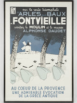 Vintage French artist poster print