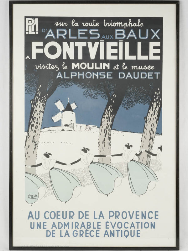 Vintage French artist poster print