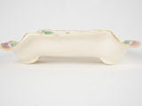 Late 19th century asparagus cradle - Salins majolica 14¼"
