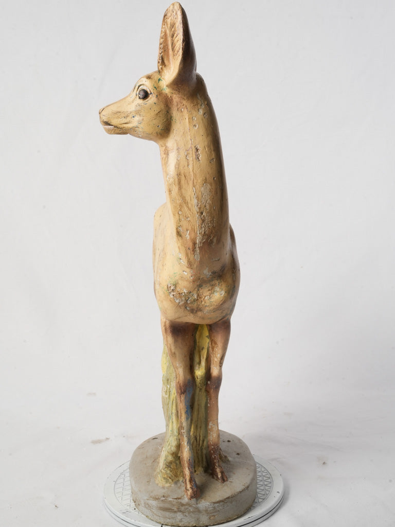 Soft ochre doe garden ornament  