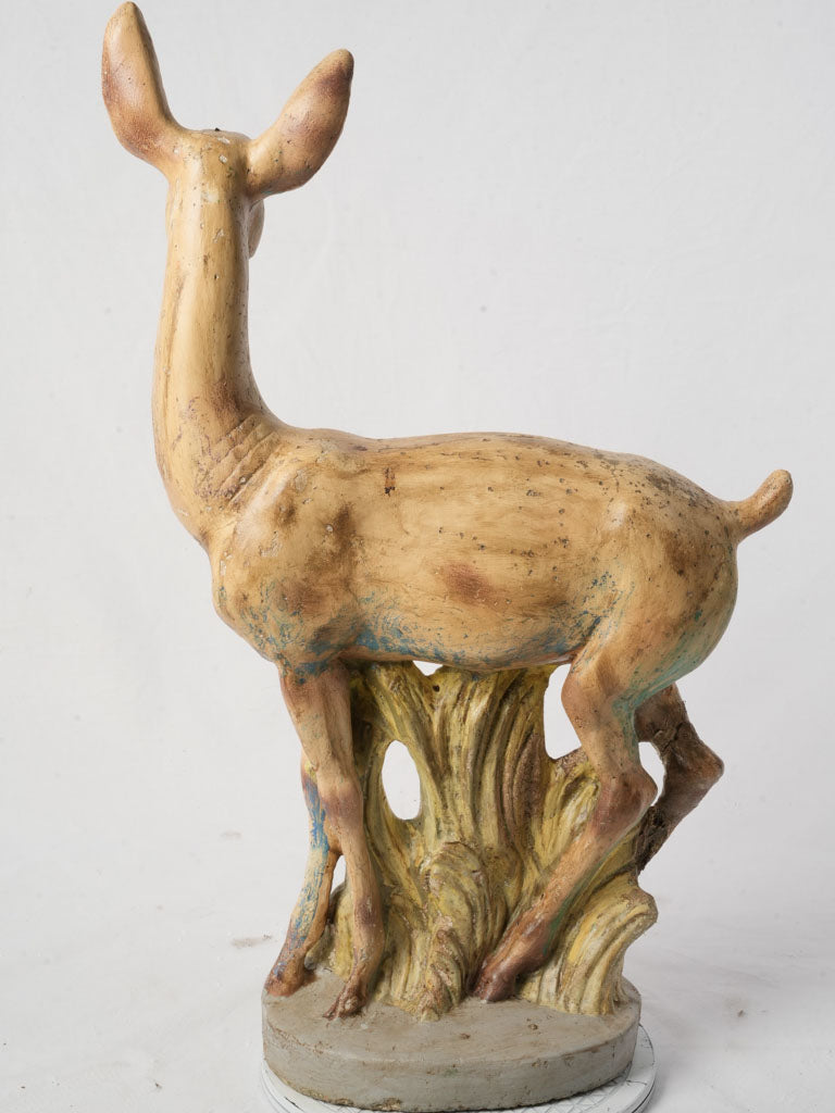 Weathered patina French doe figure  