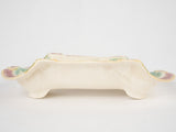 Late 19th century asparagus cradle - Salins majolica 14¼"