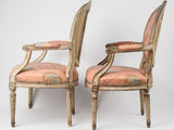 French eighteenth-century decorative armchairs