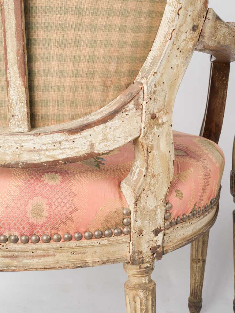 Floral-carved Louis XVI seating furniture