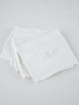 Vintage linen PW monogram napkins