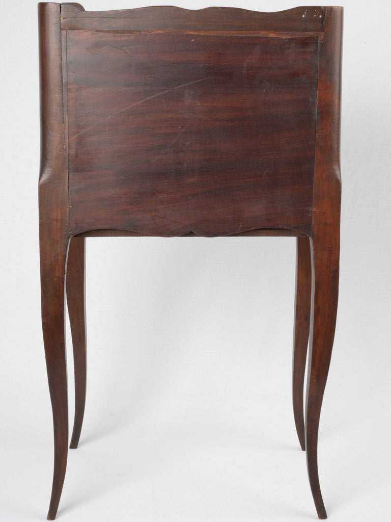 Classic walnut nightstand lateral drawer