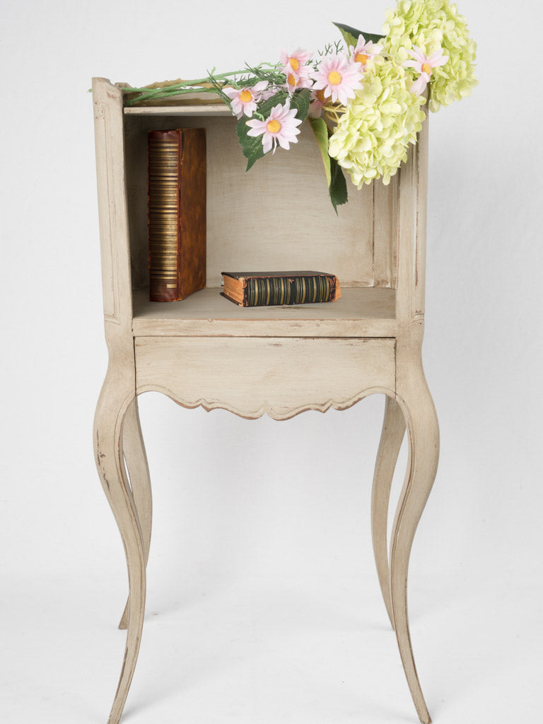 Antique French-style walnut nightstand