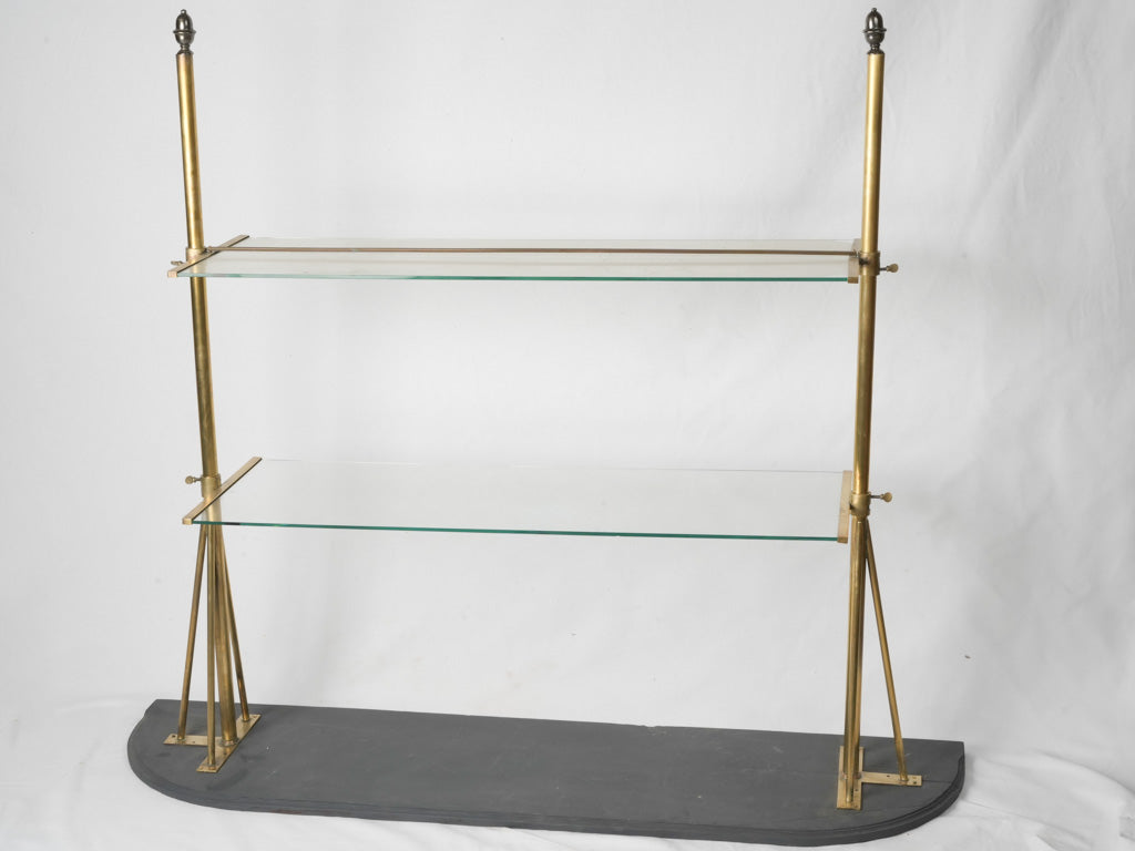 Chic early 20th-century matte black stand