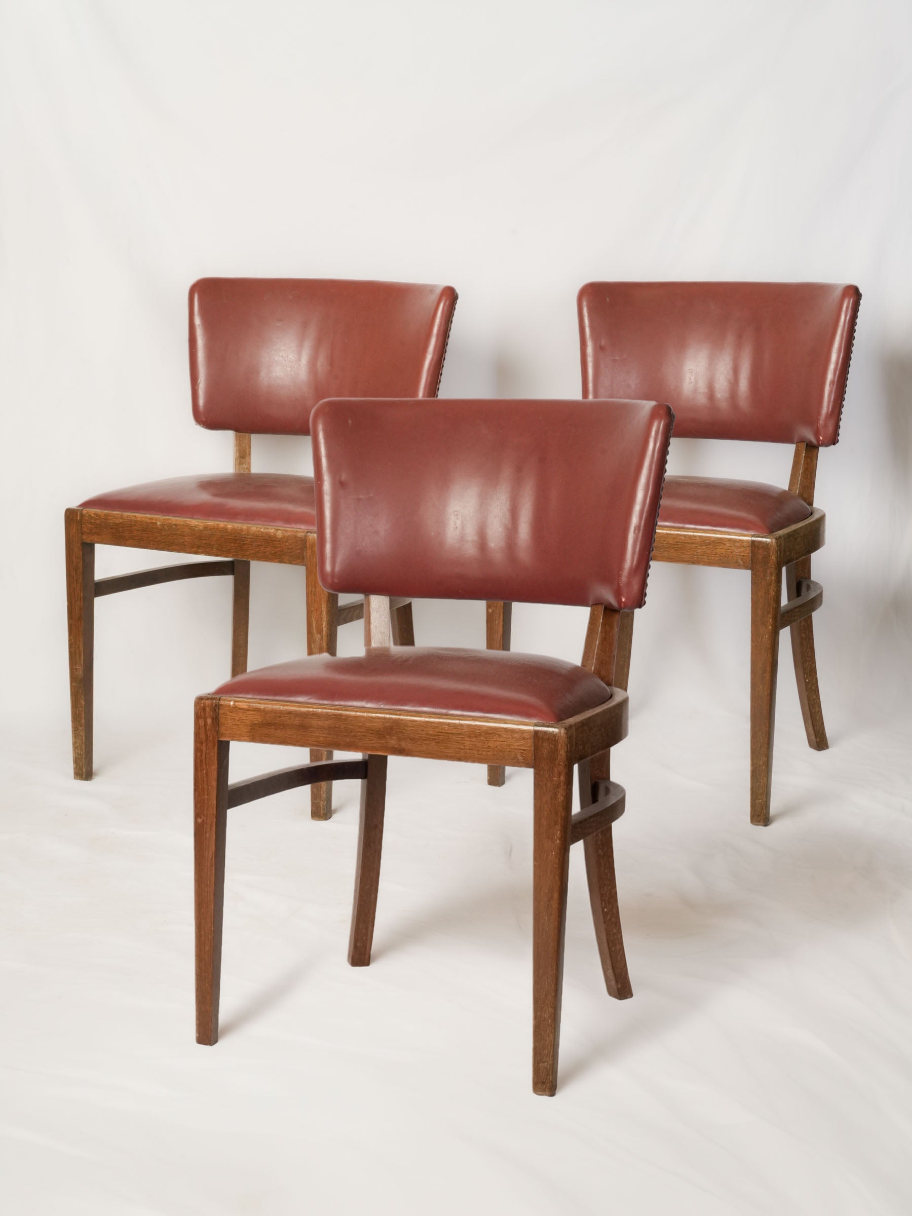 Set of Three Mid-Century Dining Chairs, c. 1940s–1960s