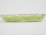 Unmarked pea green coin tray vintage