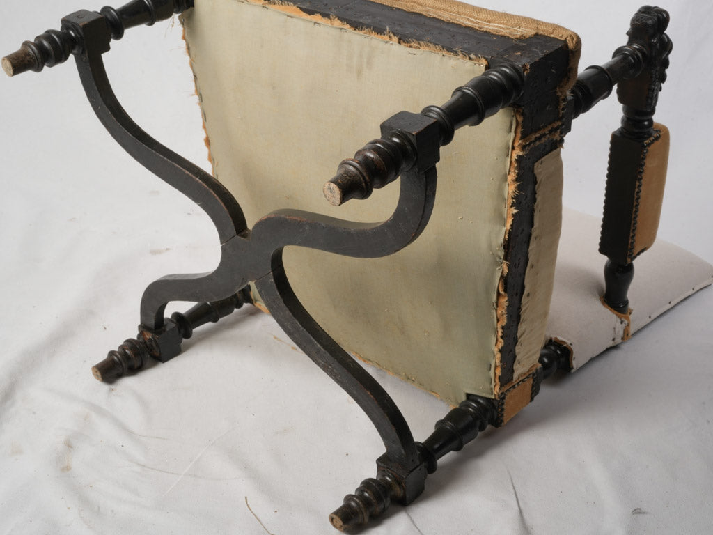 Majestic Renaissance-barque French armchair