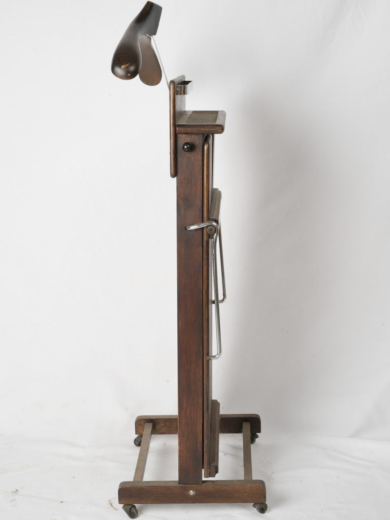 Organized vintage 1950s clothes valet | 1950s-french-wooden-clothes-valet-stand