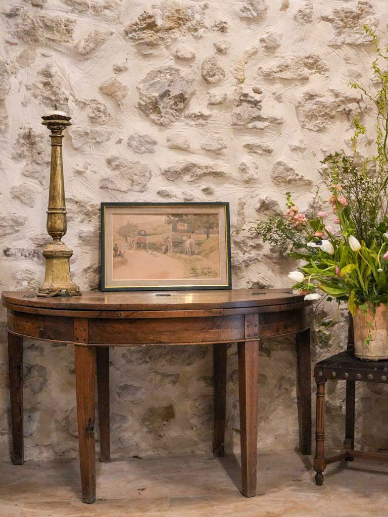 French Watercolor on Paper - Travelling People with Horse-Drawn Caravans Dated 1905 - 14½" x  20¾"