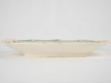 Vintage naturalistic glazed vegetable dish