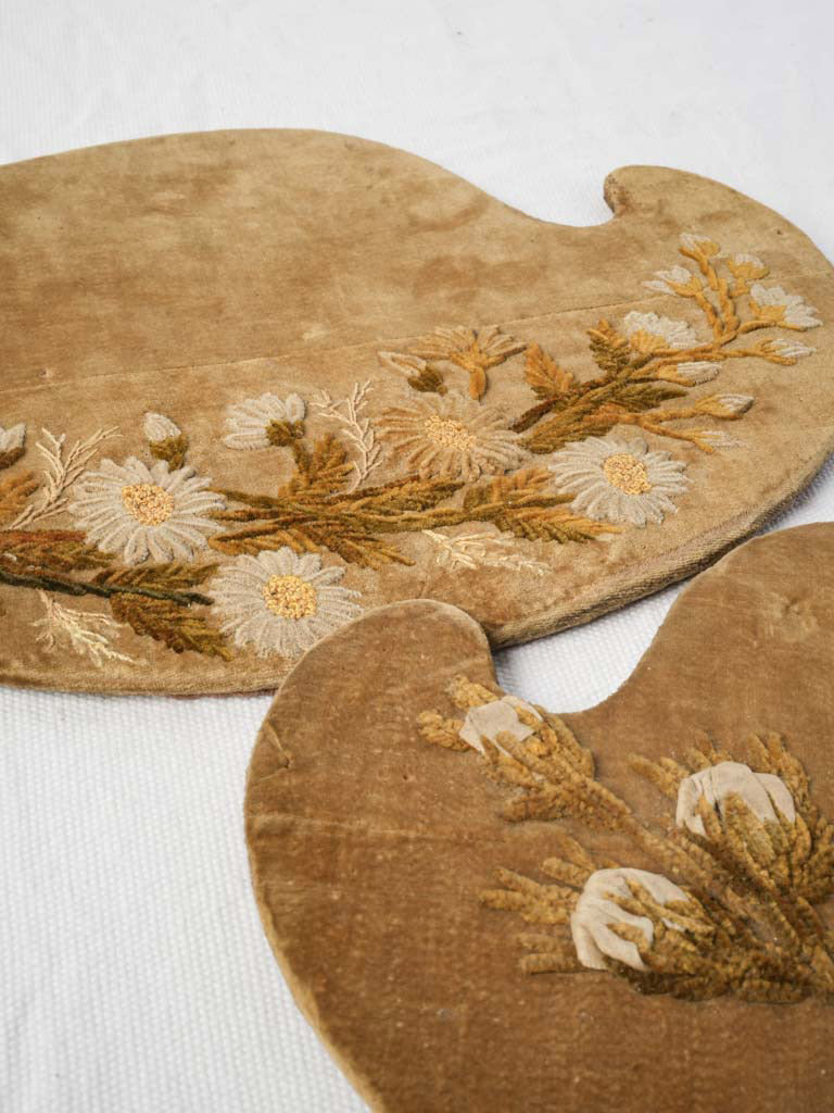 Softly toned floral embellishments