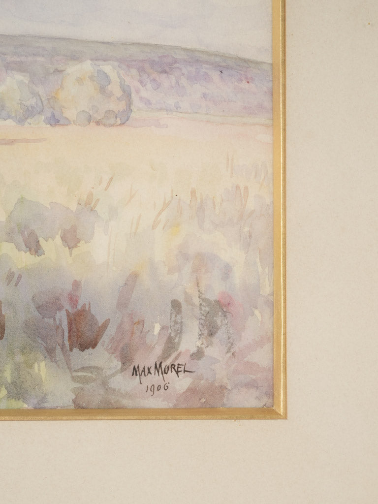 Vintage soft-hue countryside watercolor decor
