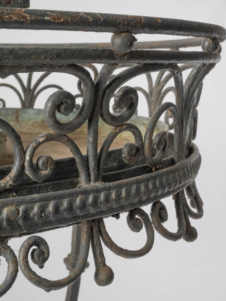 Sculptural Belle Époque Wrought-Iron Plant Stand c.1920 - 37½"