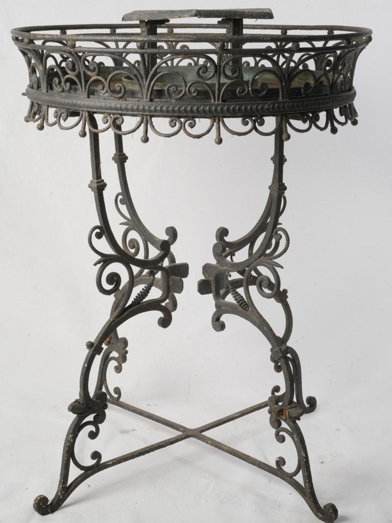 Sculptural Belle Époque Wrought-Iron Plant Stand c.1920 - 37½"