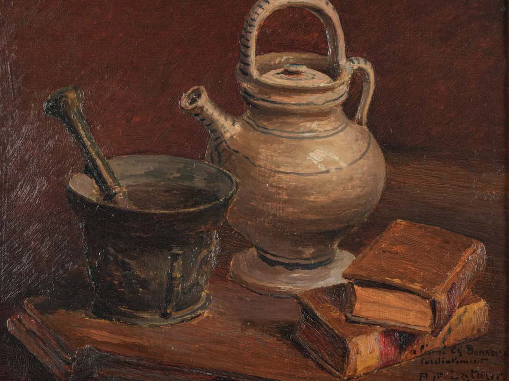 Glossy glazed jug art piece