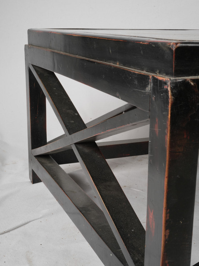Classic Vintage French Square Black Coffee Table