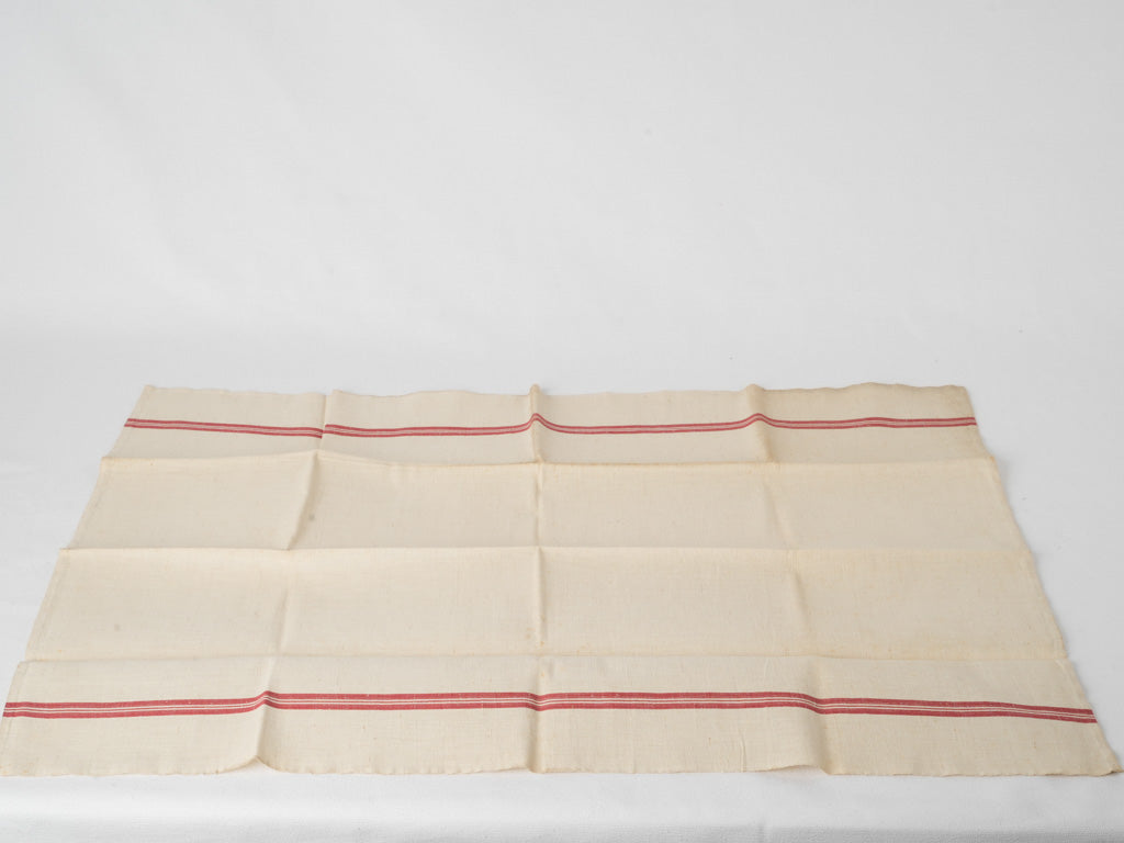 Time-worn French country linen towels