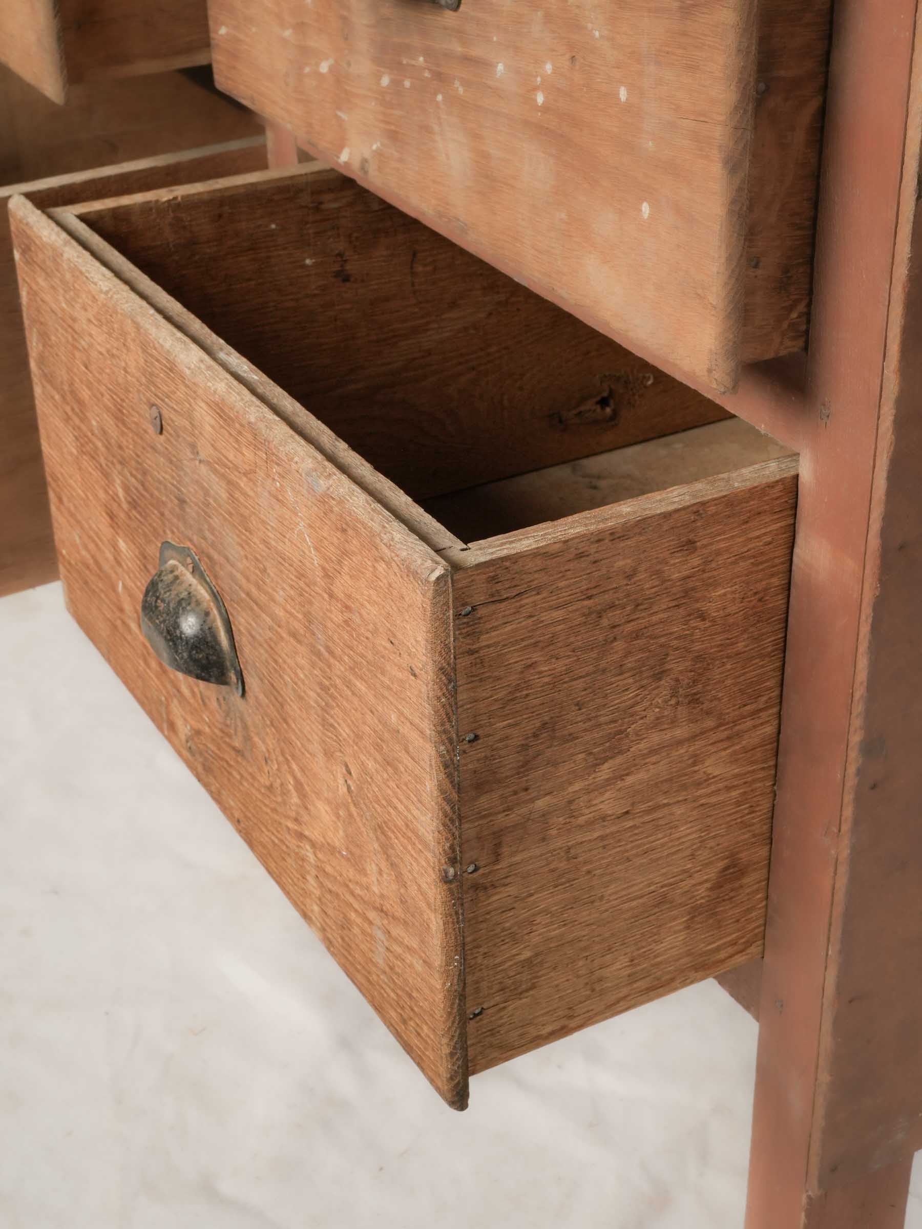 Rustic Four-Drawer Small Workshop Cabinet - 28¾"x 34¾"