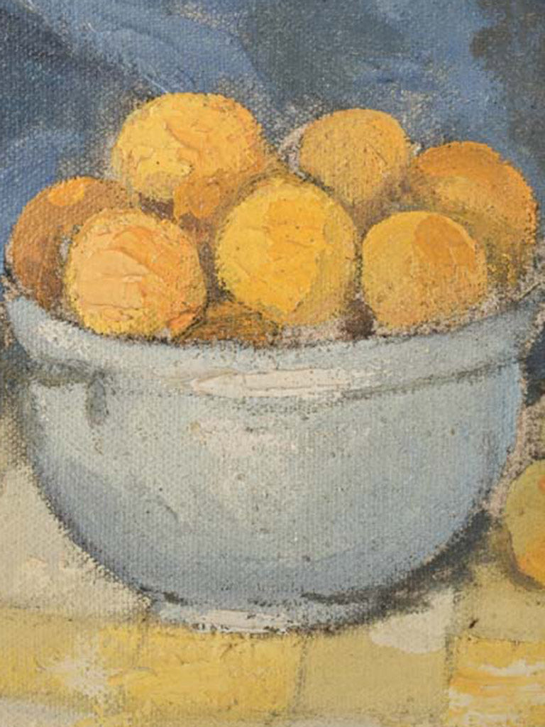 Timeless golden fruit painting decor