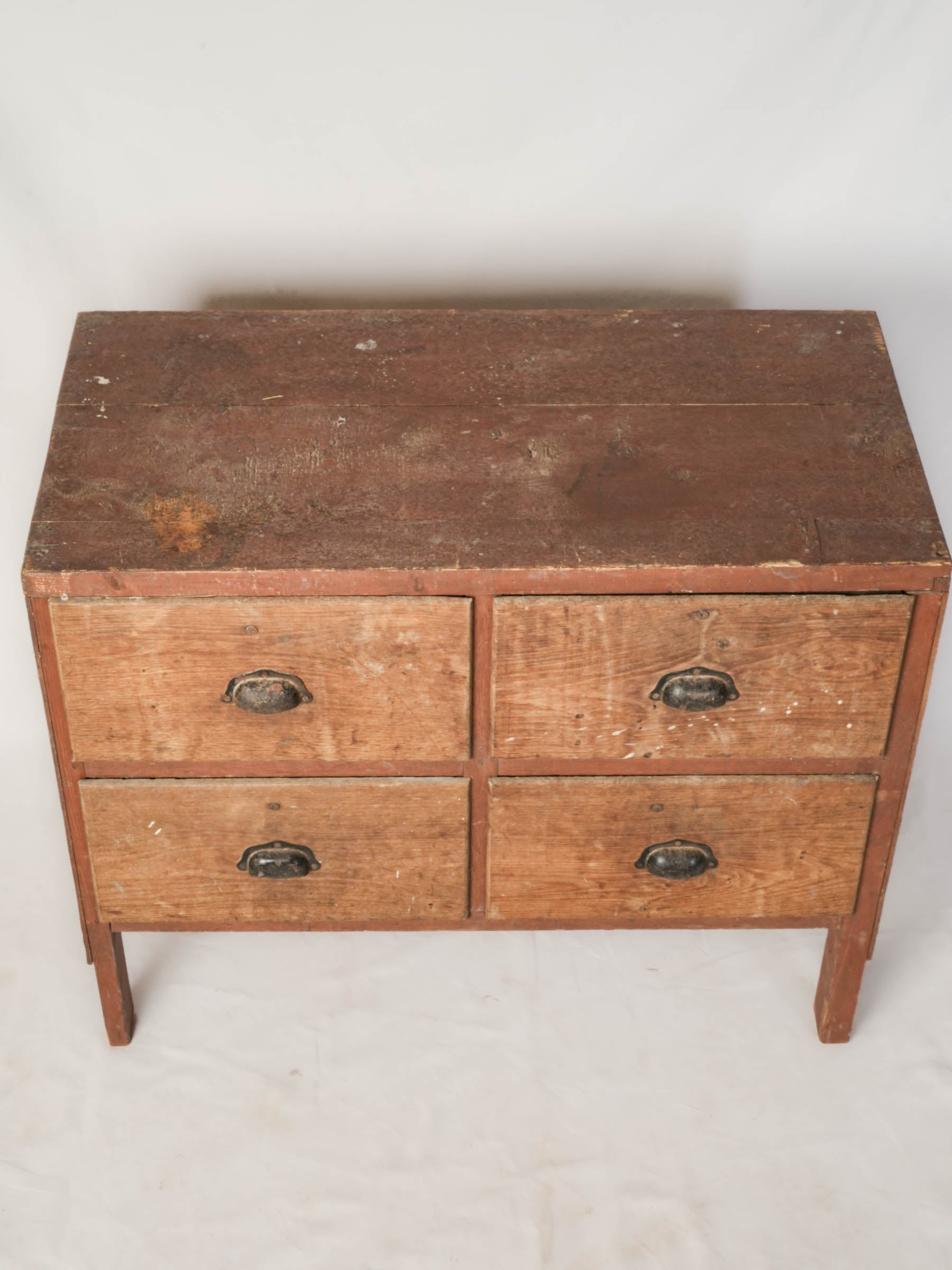Rustic Four-Drawer Small Workshop Cabinet - 28¾"x 34¾"