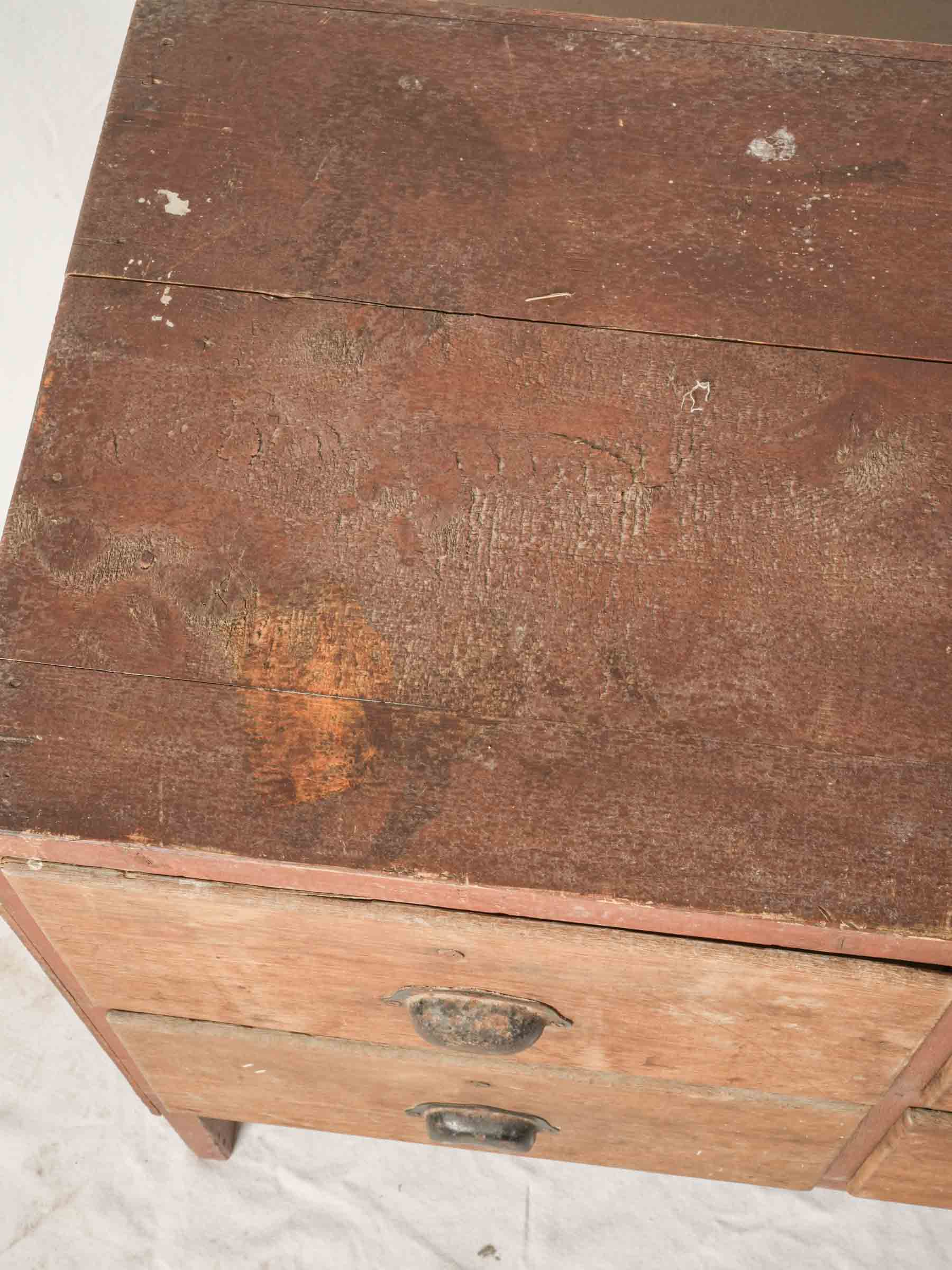 Rustic Four-Drawer Small Workshop Cabinet - 28¾"x 34¾"