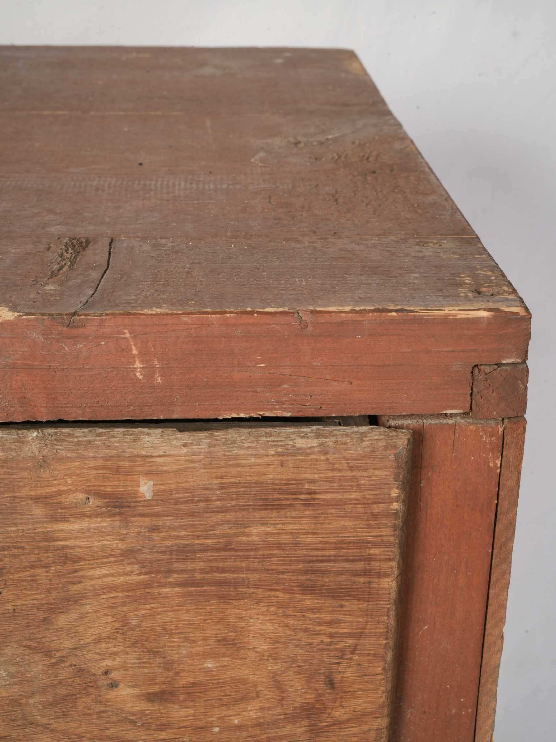 Rustic Four-Drawer Small Workshop Cabinet - 28¾"x 34¾"