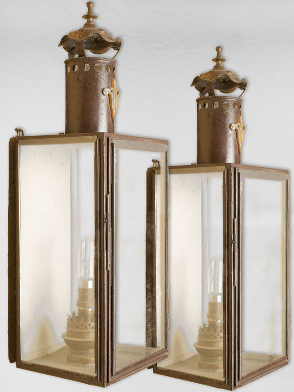 Antique French wall lanterns