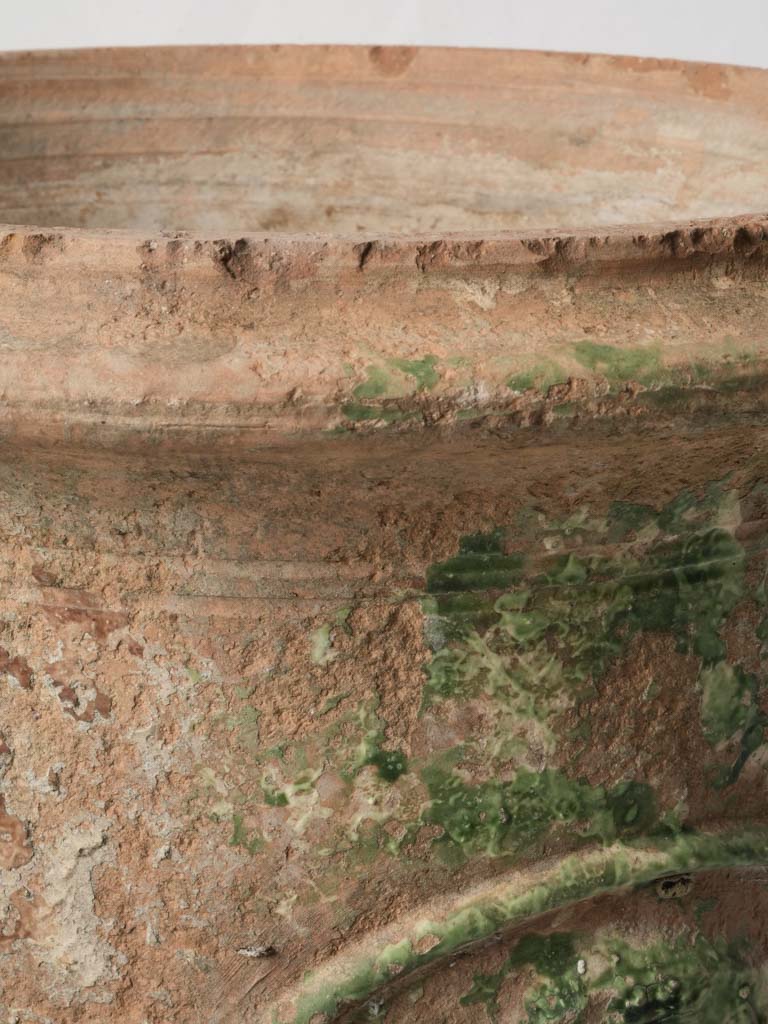 Artisanal Anduze Terracotta Garden Urn w/ Antique-Style Patina - 24"