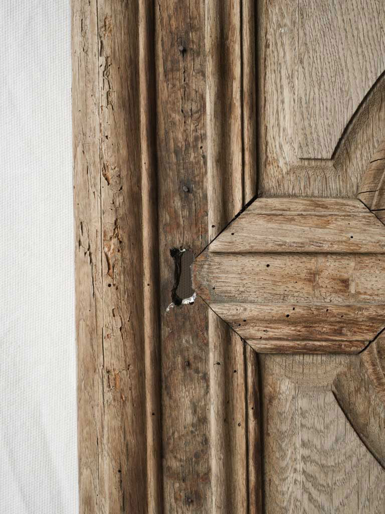 Bold weathered rustic timber sign  