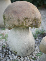Weathered stone mushroom sculptures