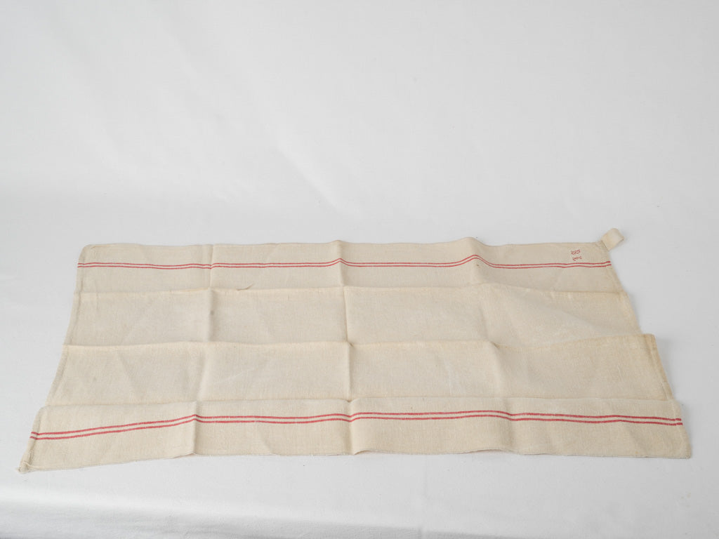 Aged French Cross Stitch Towel
