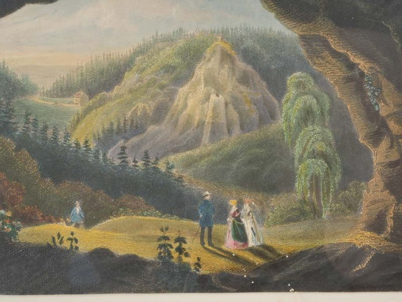 Time-worn pine forests scene artwork