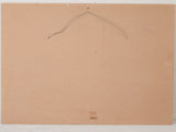Vintage print on board - sunlit courtyard - 28" x 39½"