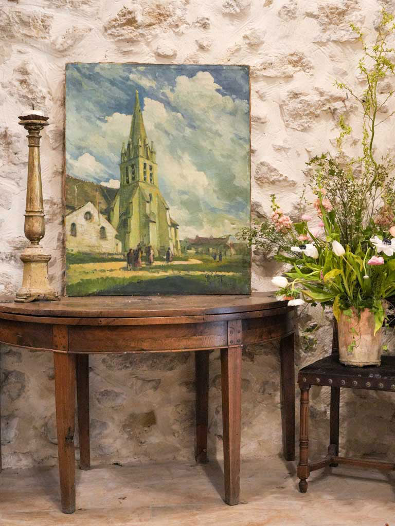 Vintage luminous landscape artwork  