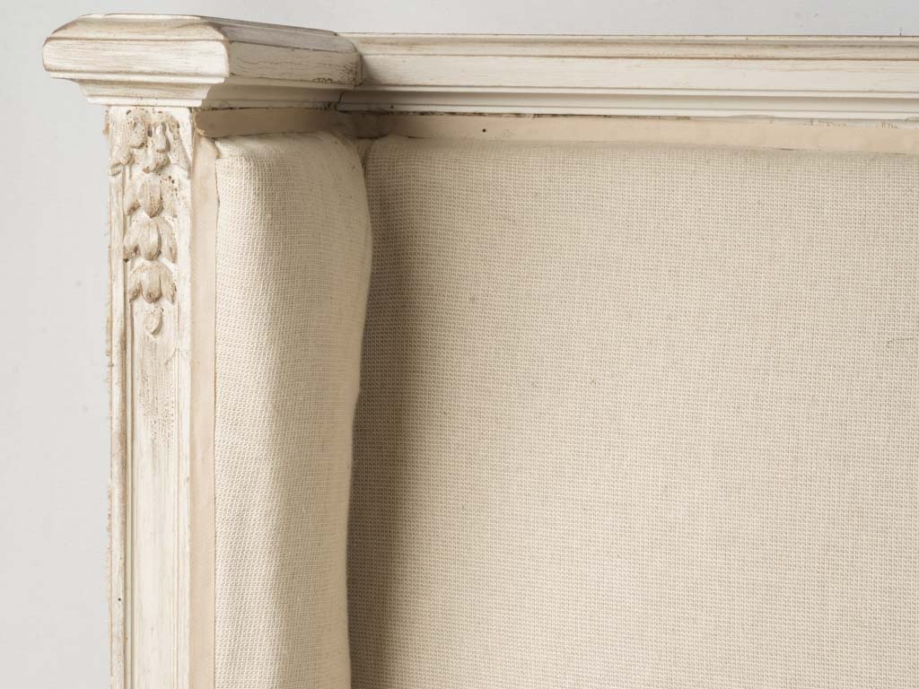 French Louis XVI Revival Banquette w/ Side Étagère c.1920 - 42½" x 62½"