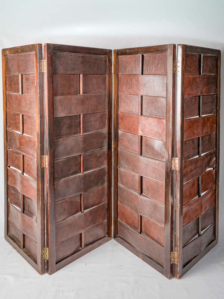 Timeworn French modernist folding screen  