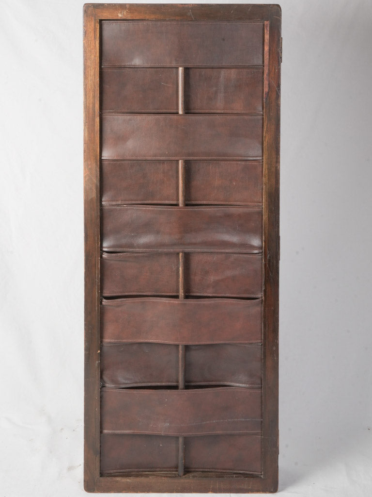 Patinated brass hinged privacy screen  