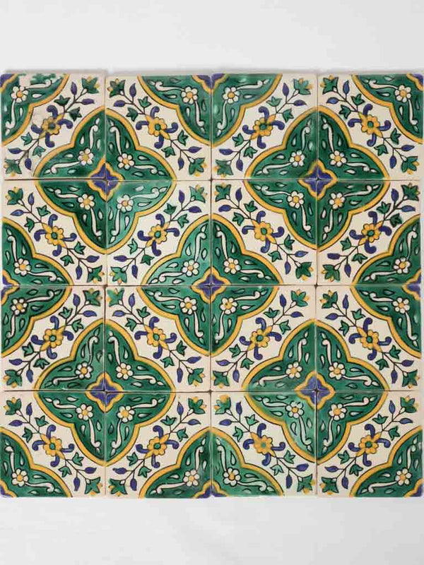 Handmade Moroccan ceramic tiles - green