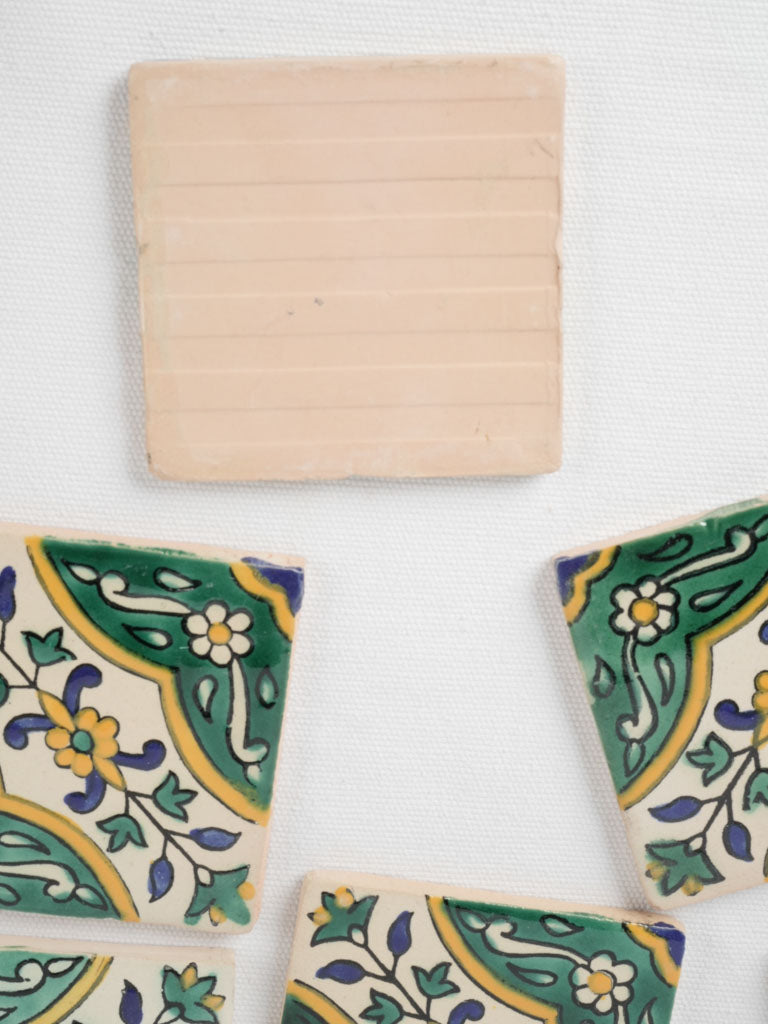 Traditional Moroccan ceramic tiles - yellow