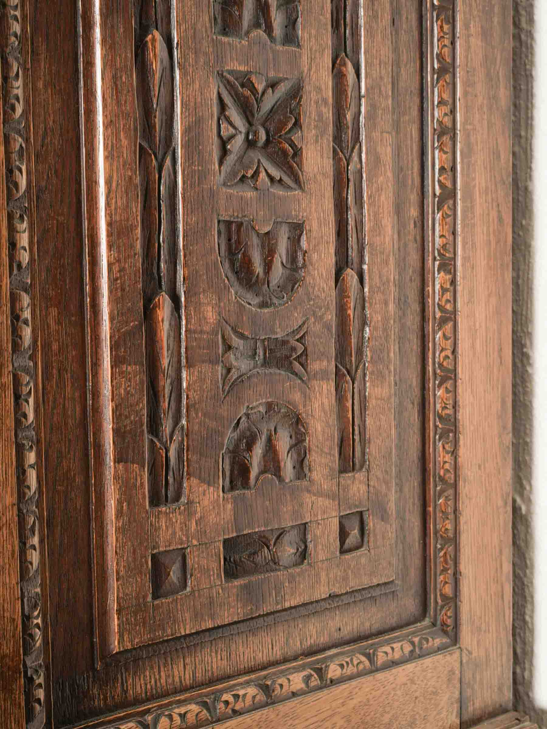 Exuberantly Carved French Renaissance Revival Vitrine - 87" x 52¼" x 22½"