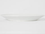 Vintage white glazed oval platter
