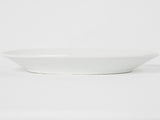 Large earthenware oval platter w/ white glaze 15¾" x 11"